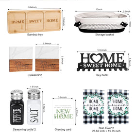 Elysirise Home Sweet Home dish towels, soft and quick-dry.