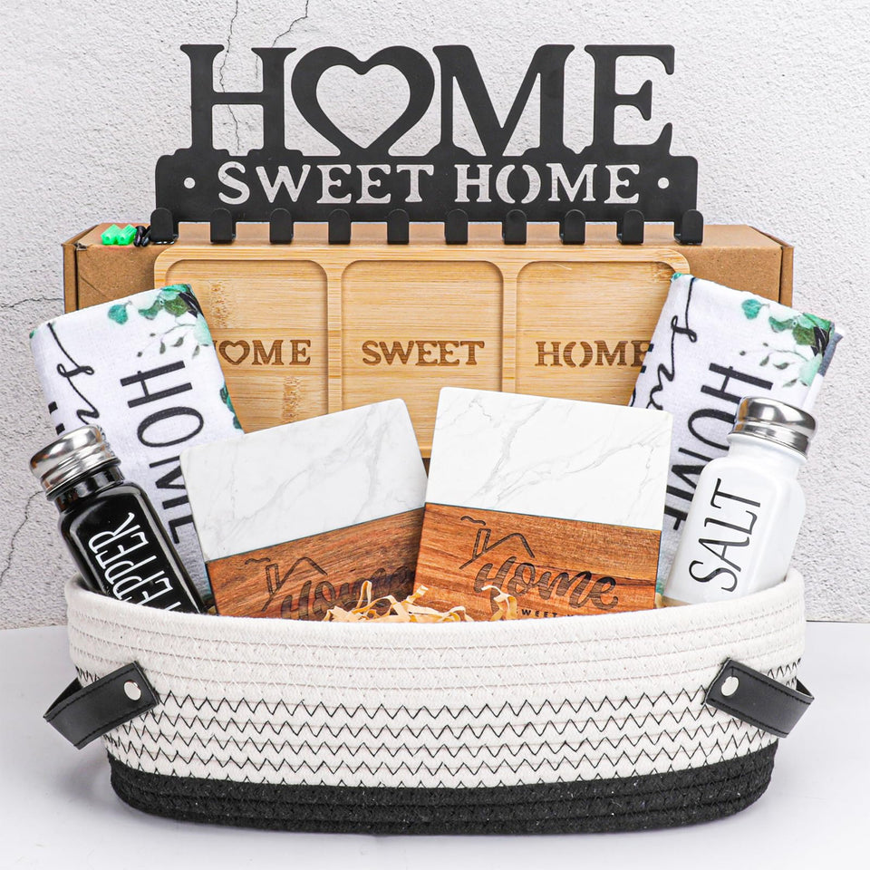 Elysirise woven rope basket with leather accents, ideal for chic storage.