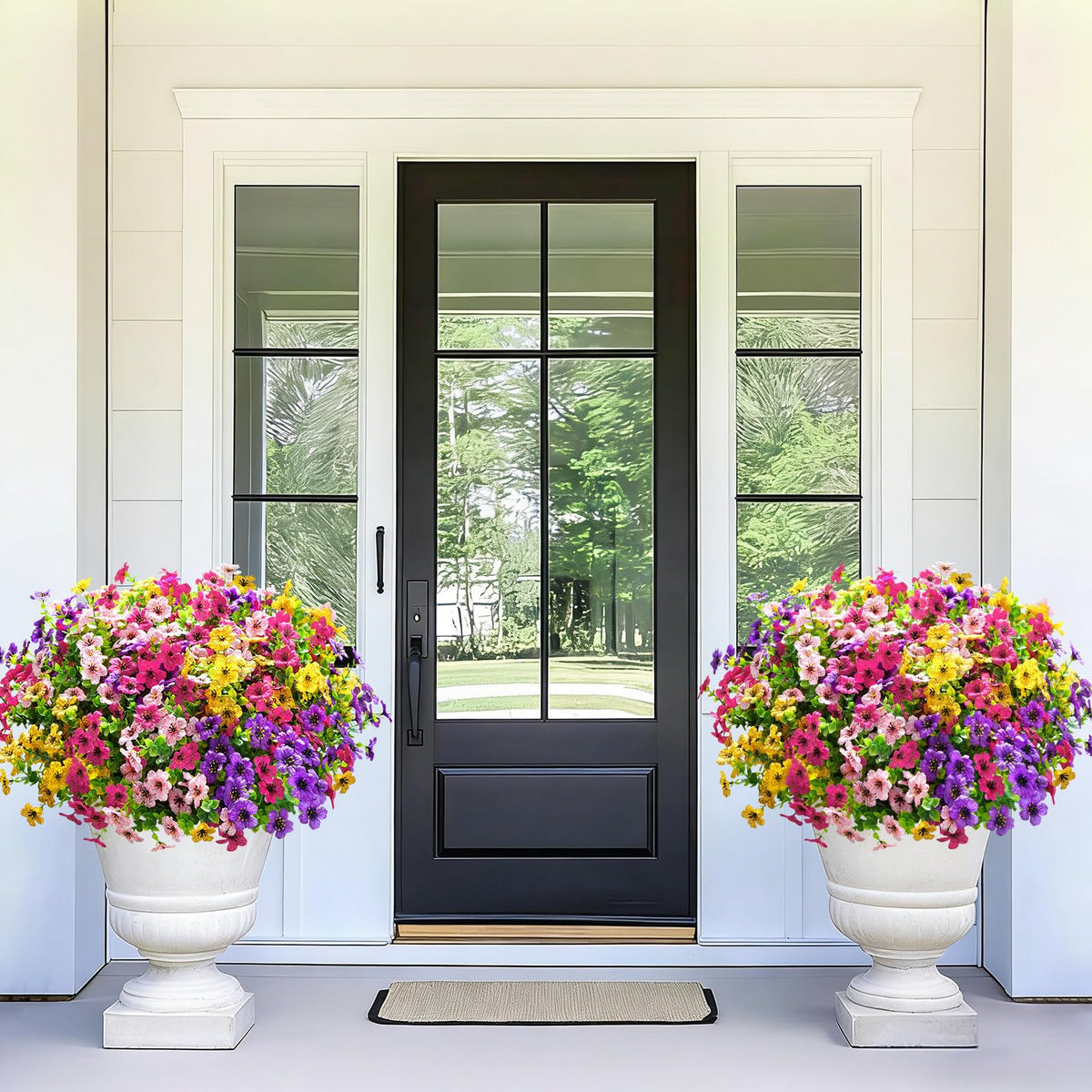 Elyum fade-resistant outdoor plants withstand sun and rain with low maintenance.