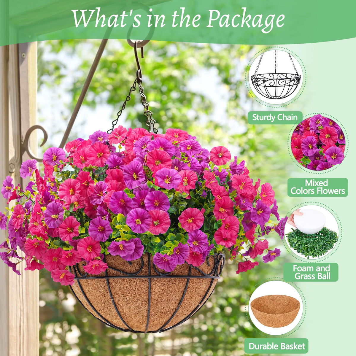 Elyum outdoor decor suitable for garden, porch, or patio