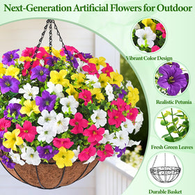 Elyum thirteen-point-eight-inch stems provide fullness for baskets.