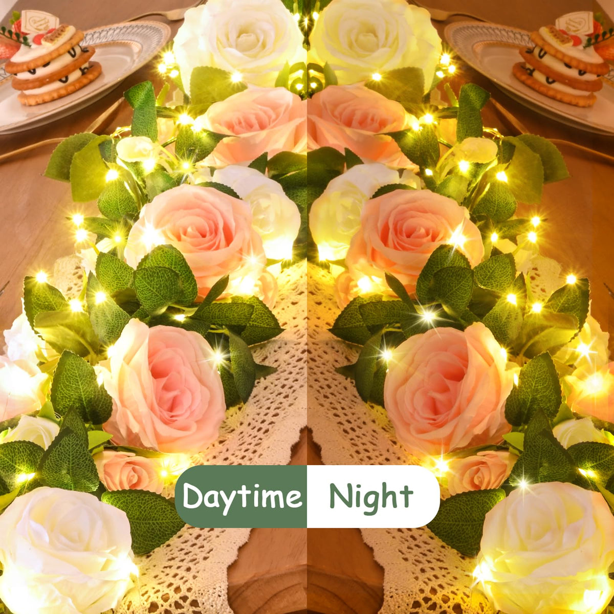 Elyum vines with detachable ends offer flexible decorating options