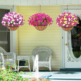Elyum weatherproof fake flowers stay vibrant year-round