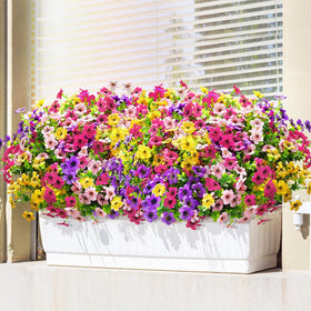 Elyum wedding aisle decor and porch accents with artificial blooms.