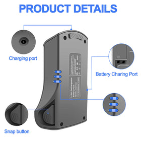 Safety icons indicate protection features of the Emaks XSBT620 battery.