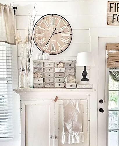 EMAX HOME wall clock in living room highlights confident timekeeping.