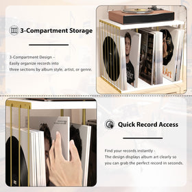 Emfogo 3-compartment organizer keeps Rock, Jazz, and Chill zones neatly separated.