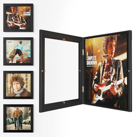 Emfogo 4-pack vinyl frame closeup edge showing sturdy construction and sleek black finish