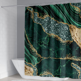 EMHOME green bath mat highlights absorption for quick-drying comfort