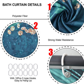 EMHOME green non-slip bath rug stays in place on damp floors