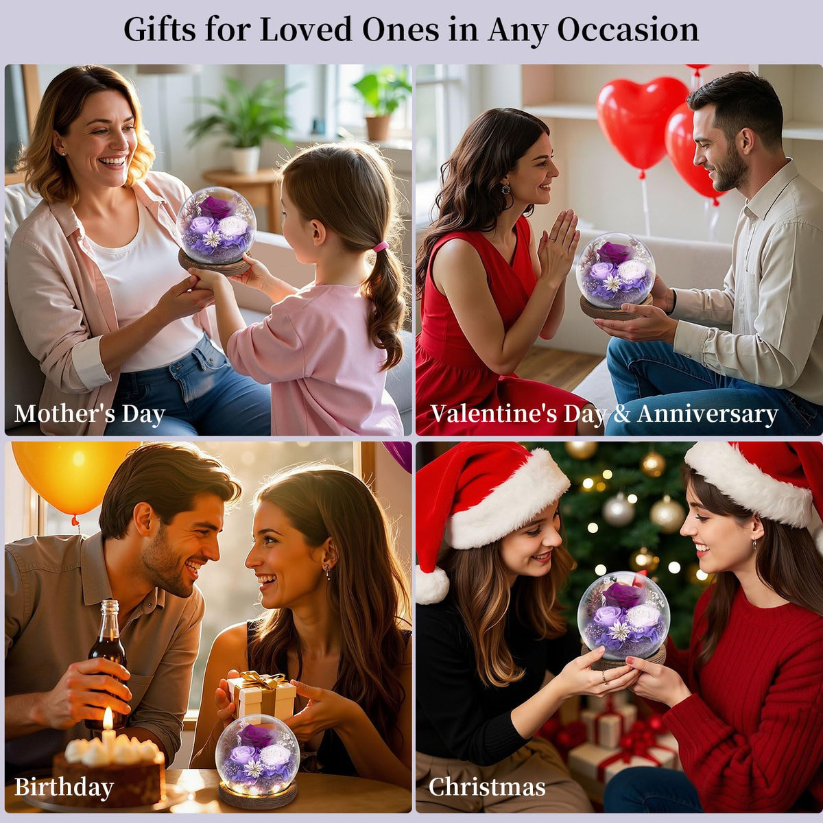 Emibele gift-box with greeting card for Mother's Day or birthdays.