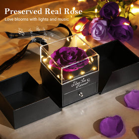 Emibele LED music gift box opening creates a romantic moment.