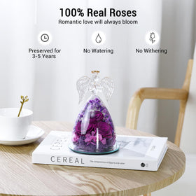 Emibele prayer angel with rose adds a protective decorative touch to any space.