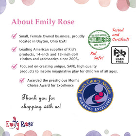 Emily Rose Award-winning brand offers safe, high quality kids products.
