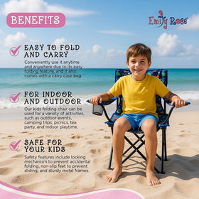 Emily Rose Playful Dinosaurs chair folded in case, easy carry for families on the go.