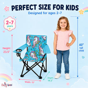 Emily Rose Sea Unicorns chair weighs about 3 lbs for easy travel