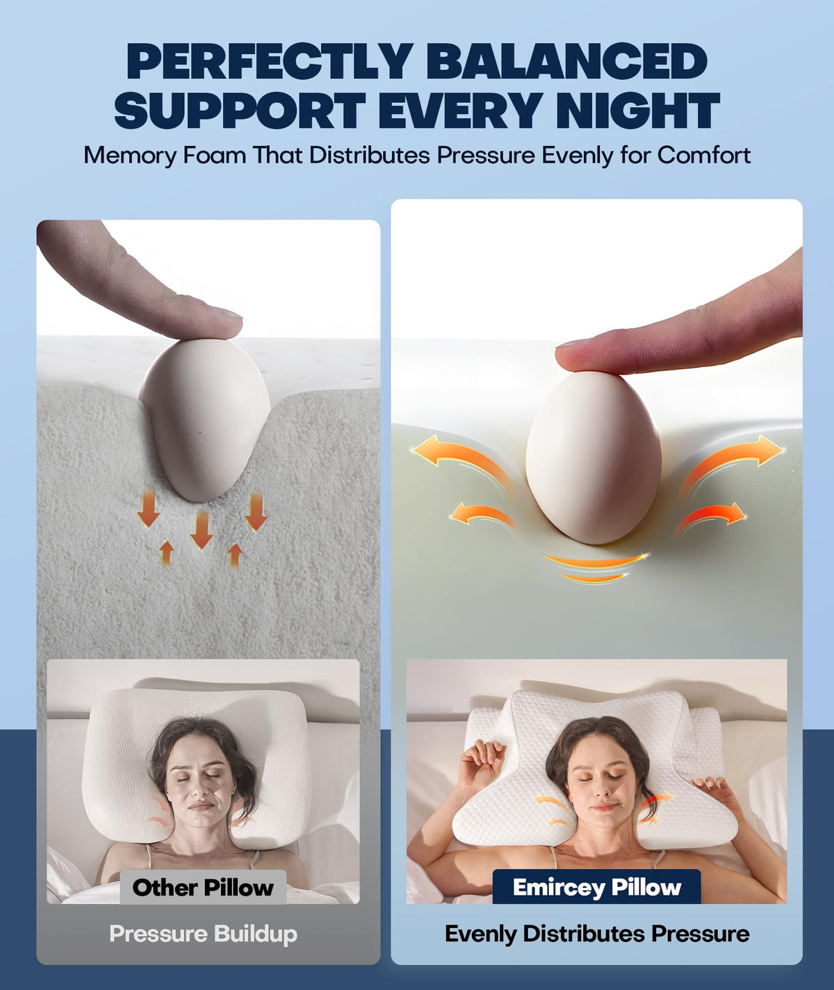 Emircey eco-friendly materials offer a sustainable everyday pillow choice