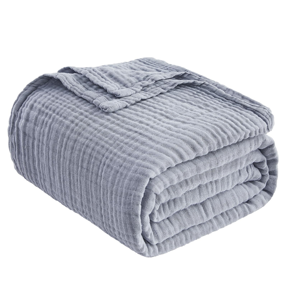 Care tip: machine wash cold for EMME cotton muslin blanket