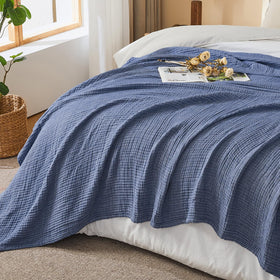EMME Cotton Muslin Blanket easy care for everyday use.