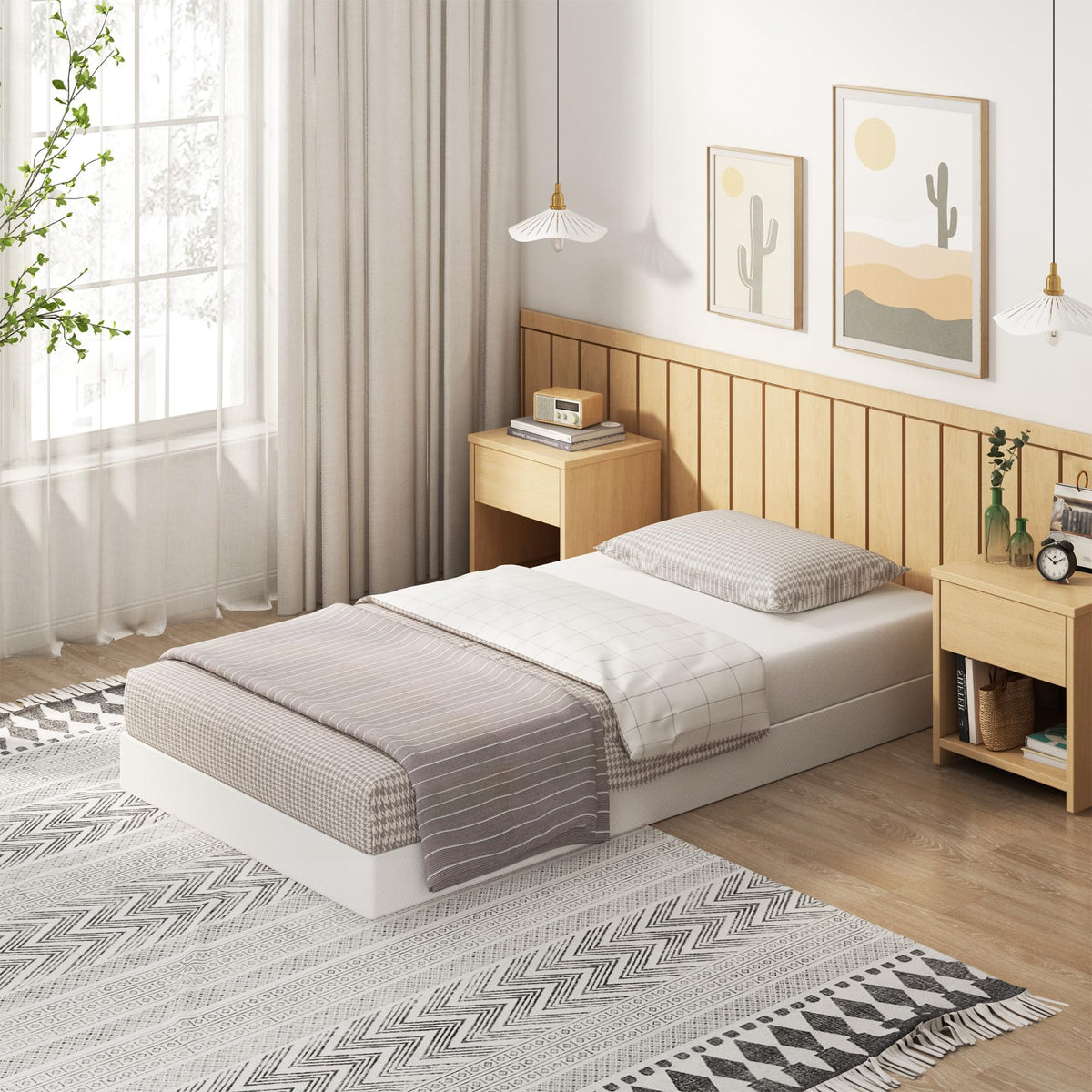 EMODA box spring with fabric cover for easy cleaning and fresh look