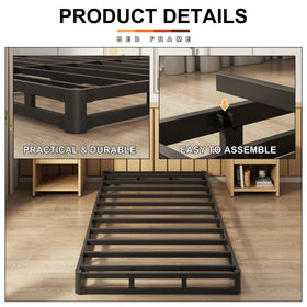 EMODA noise-free twin box spring promotes peaceful nights