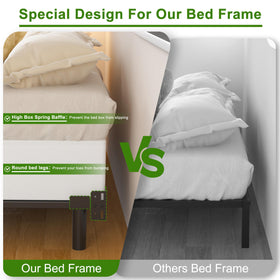 Sturdy steel construction reduces wobble for a quieter, more restful night.