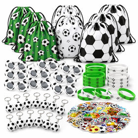 Empire Party Supply soccer drawstring bags for party favors and easy cleanup
