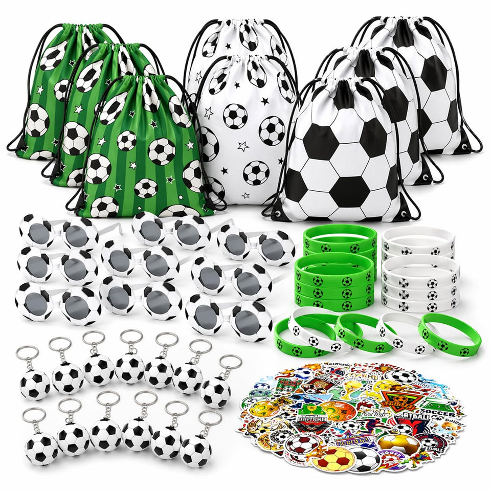 Empire Party Supply soccer drawstring bags for party favors and easy cleanup