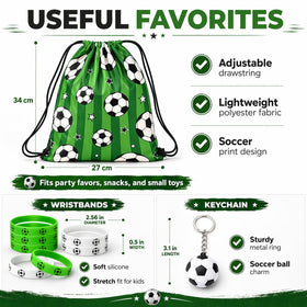 Empire Party Supply soccer wristbands in classic colors for easy sharing