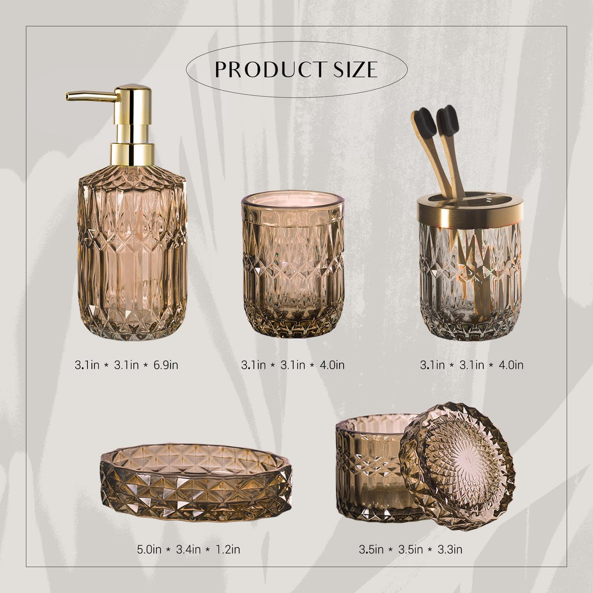 EMPO jar lid seals small bathroom items