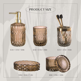 EMPO jar lid seals small bathroom items