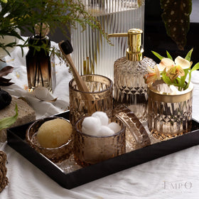 EMPO tumbler for brushes or makeup tools and storage