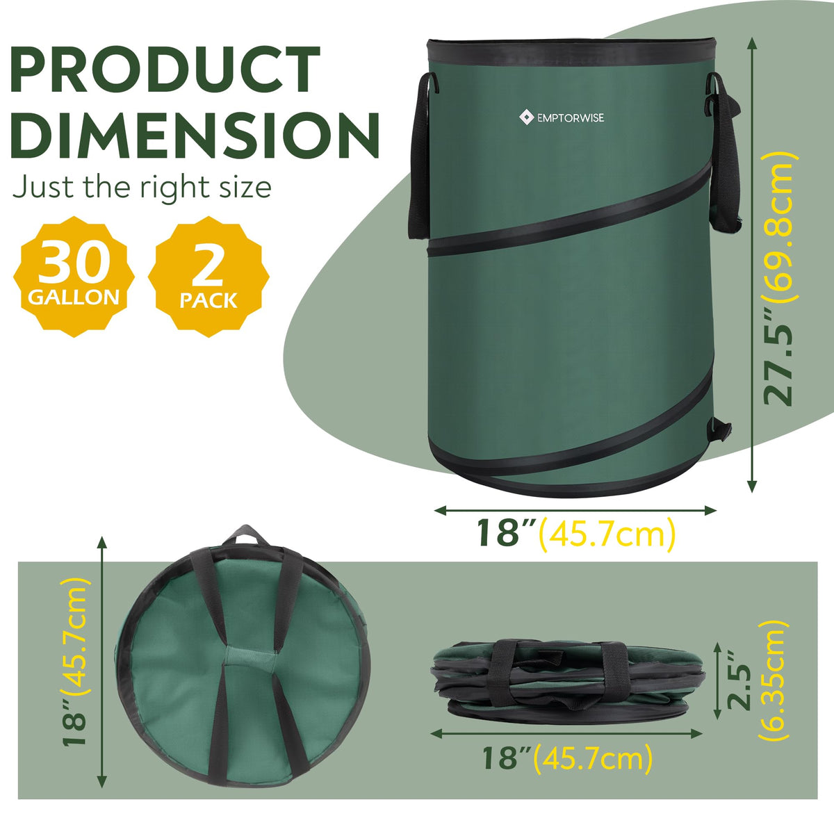 Emptorwise trailer must have trash bin keeps vehicles clean during travel.