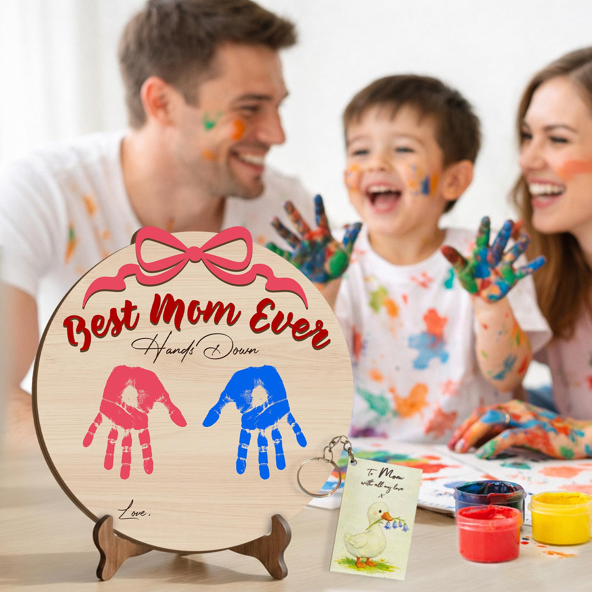 EMZIVA durable wood frame ensures a lasting family memory.
