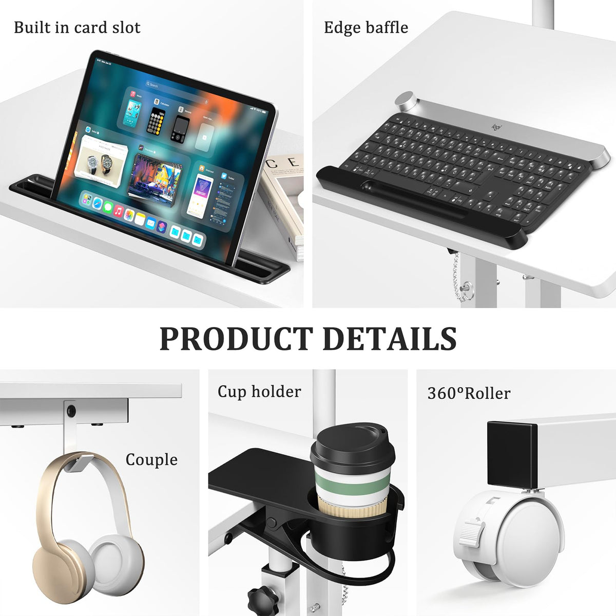 Enayplon compact narrow desk fits small spaces without crowding.