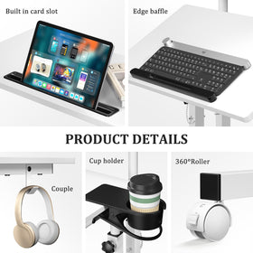 Enayplon compact narrow desk fits small spaces without crowding.