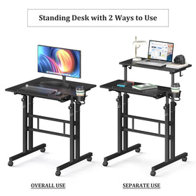 Enayplon portable laptop table for bedside or couch use, convenient setup