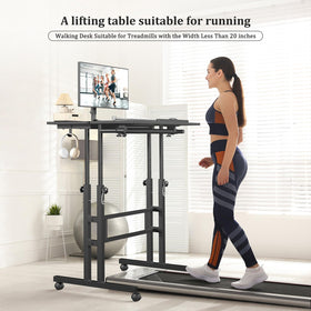 Enayplon walking-pad compatible desk height range, sit or stand versatility