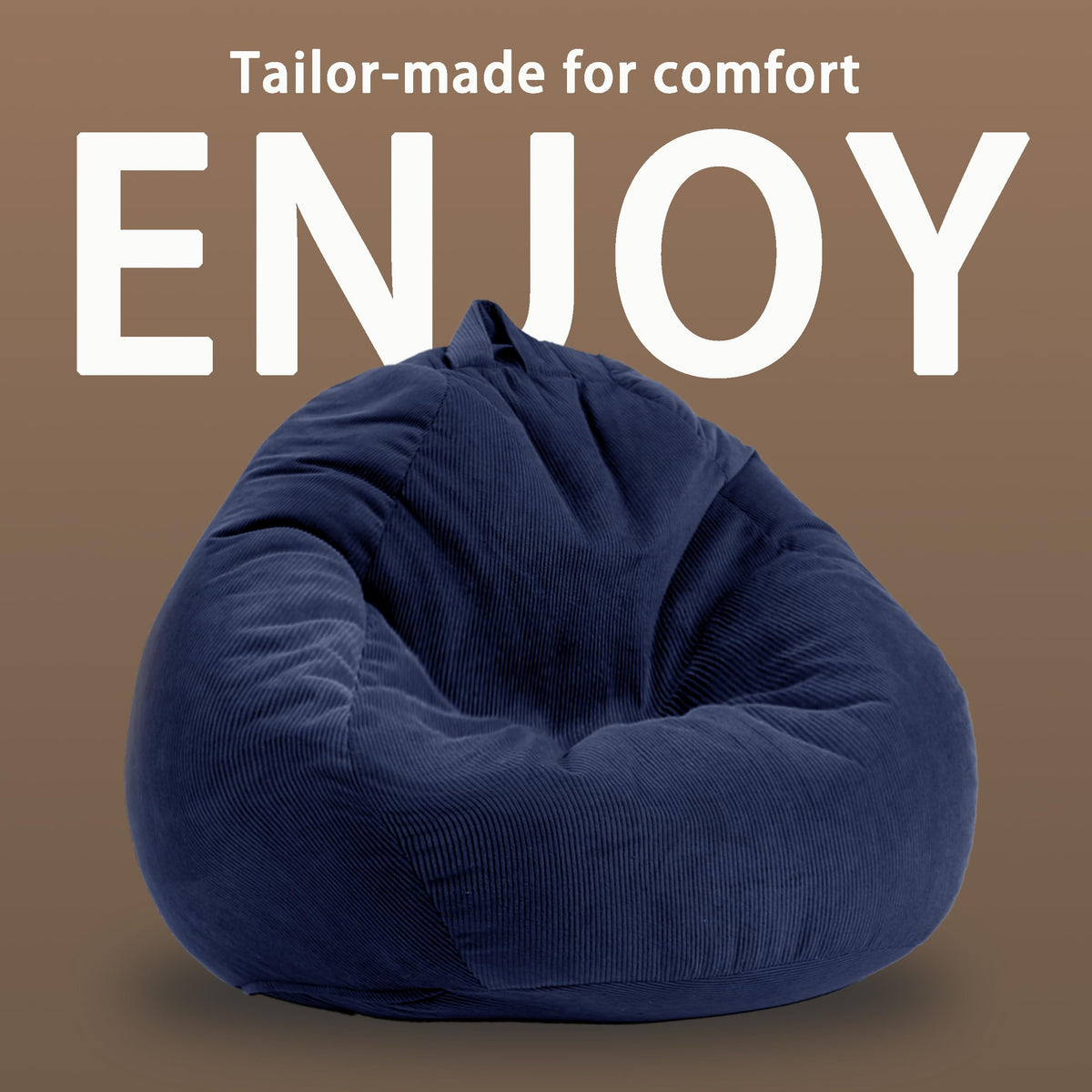 ENBAOHUI bean bag with handle enables easy moving around the dorm or room