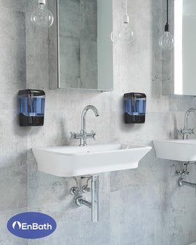 EnBath infrared sensor enables contactless soap or sanitizer dispensing.