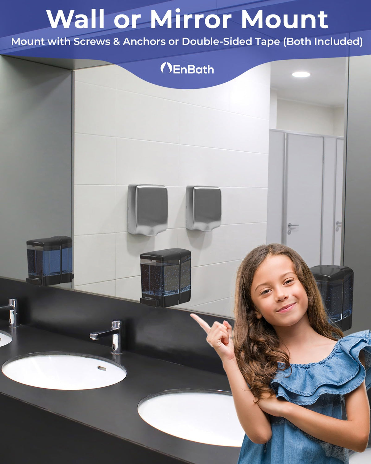 EnBath durable ABS material provides rust-free, non-drip operation.