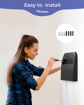 EnBath easy-refill design seat cover dispenser saves time.