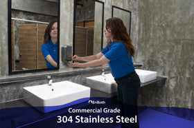 EnBath corrosion-proof lining prevents soap browning for lasting appearance.