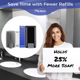 EnBath 2-pack wall dispenser ideal for busy spaces