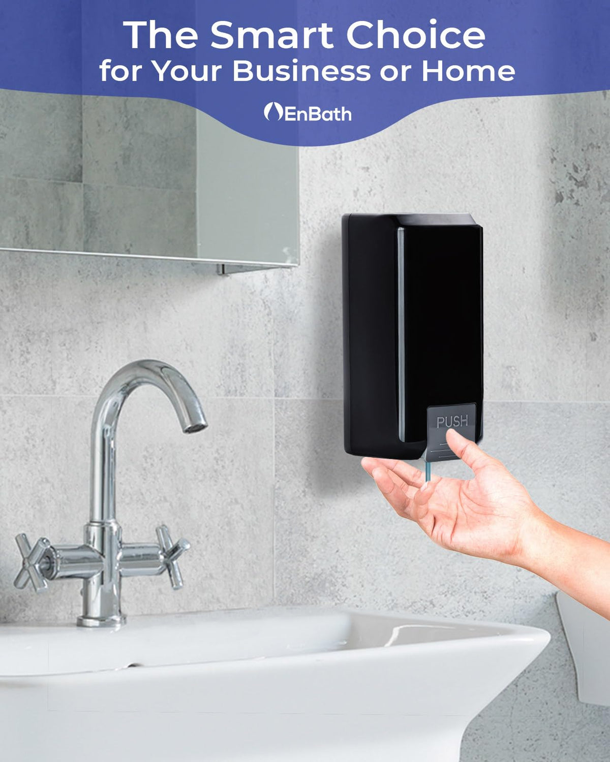 EnBath ADA-compliant wall dispenser designed for accessibility