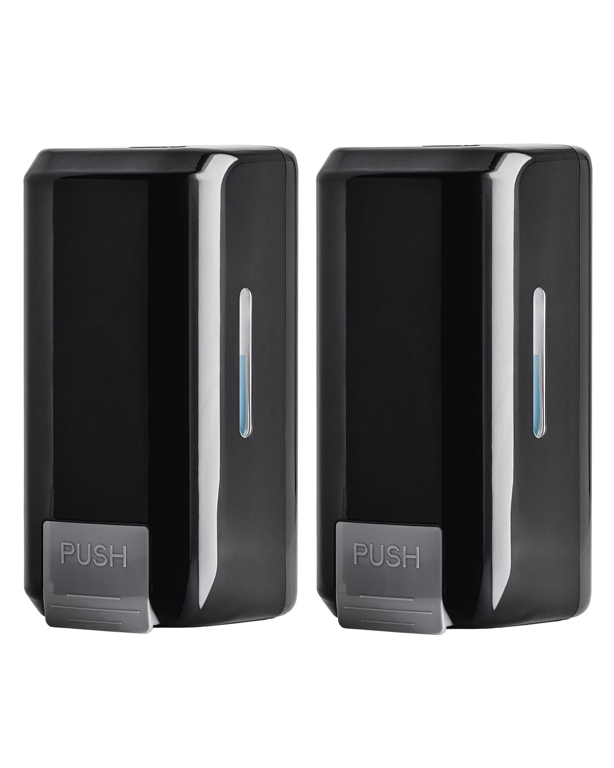 EnBath wall-mounted dispenser shows 34 oz capacity for fewer refills