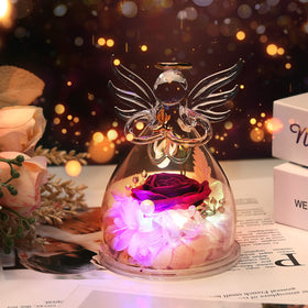 Encavy gift box included with preserved rose angel figurine for gifting