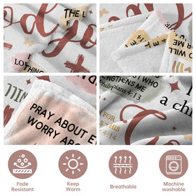Encoink blanket detailing inspirational printing for daily life
