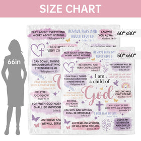 Encoink I Am a Child of God blanket packaging image, ready to gift.