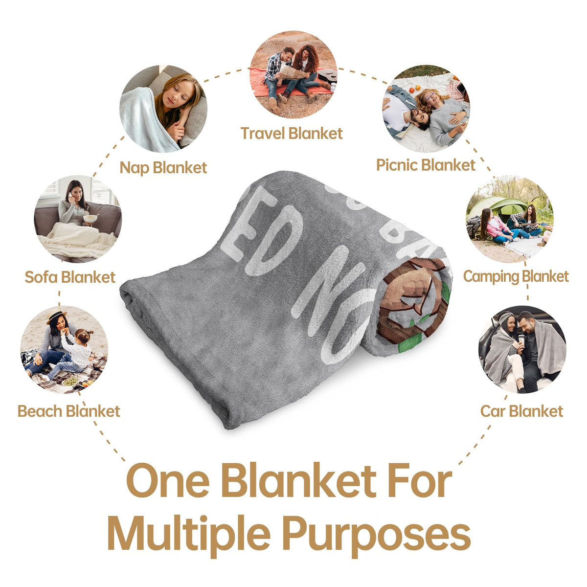 Encoink Sloth Blanket 50x60 inches offers versatile use as a throw